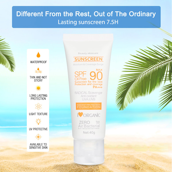 SPF50+ Solcreme UV-stråling Solbeskyttelse Fugtgivende Blegende Solcreme Lotion Hudpleje