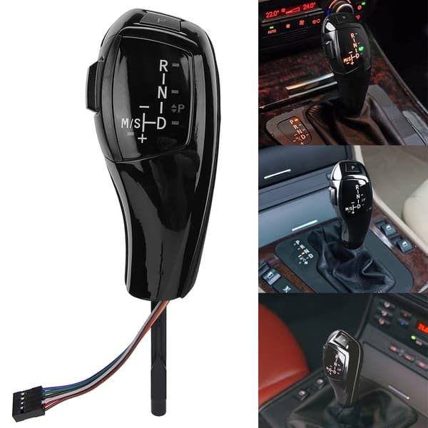 Til F30 Style LHD Automatisk LED Gear Shift Knob Retrofit Kit Til BMW E90 E92 E84 E89 Jet Black