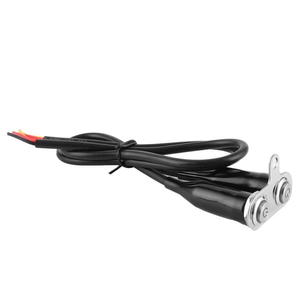12V Rostfritt Stål Motorcykelstyre Strömbrytare LED Modifiering Fäste Kontroll Tryckknapp Med 2st Strömbrytare