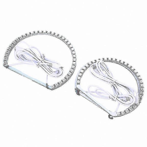5050 RGB Angel Eyes-ringe til E46-forlygter, 131+146 mm biltilbehør, par LED-haloringe