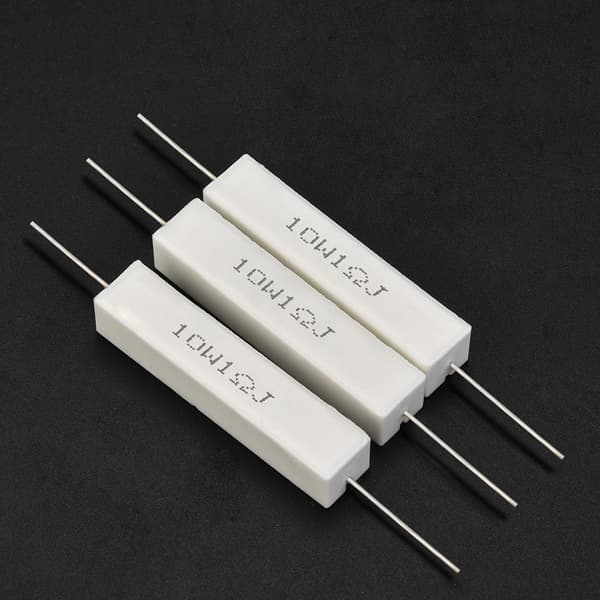 10 STK Højttalerdele Modstandssæt Højttalerdele Cementmodstand 10W 1 Ohm
