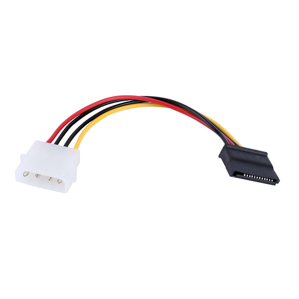 Ny 1 stk 4-Pin IDE til 15-Pin Serial ATA SATA Harddisk Strømadapterkabel