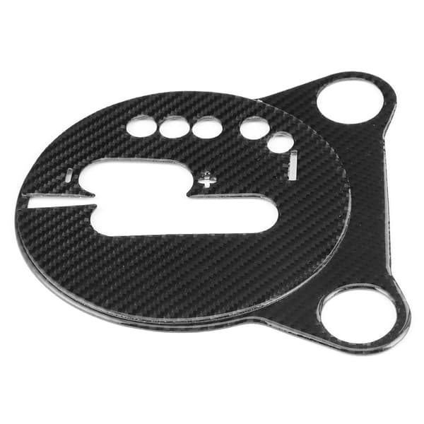 2 st Kolfiber Interiör Växelspak Panel Cover Bilmodifiering Passar Nissan 370Z Z34 2009‑2020 Vänsterstyrd LHD