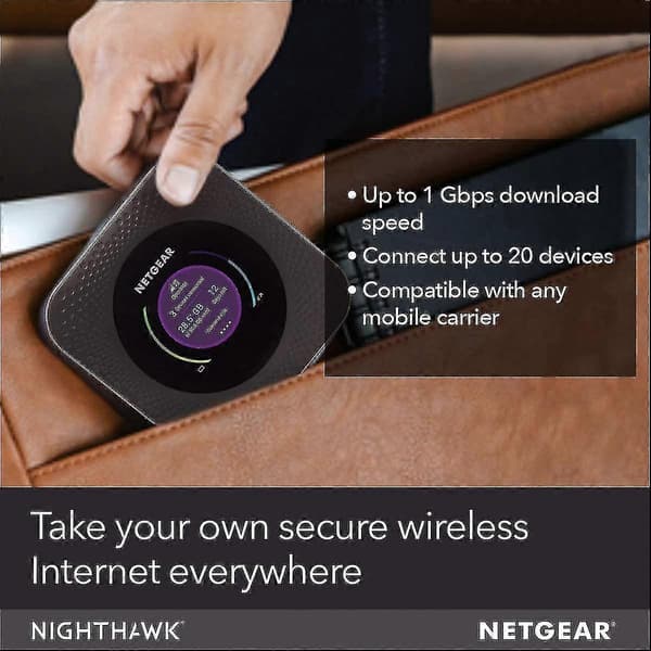 Nighthawk M1 4g Sim Box 4g Lte Router (Mr1100) - Ulåst, Kompatibel Med Alle Udbydere + Antenne