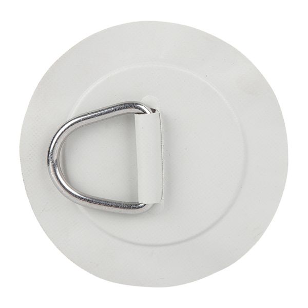 6in D Ring Pad Patch PVC Rustfrit Stål til Oppustelig Båd Flåde Kajak Kano Surfbræt