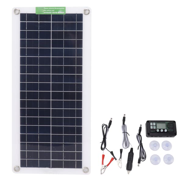 30W 18V Bærbart solpanel kit 30 Watt 18 Volt Monokrystallinsk solpanel til bil RV Marine Båd
