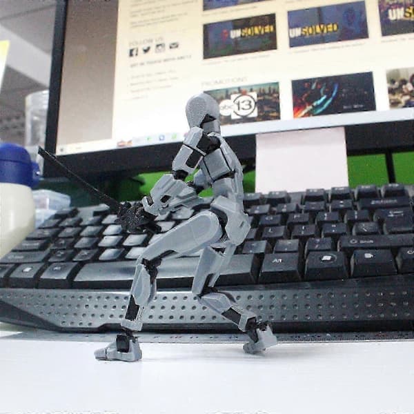 Titan T13 Robot Actionfigur - Høj-kvalitets 3D-printet samleobjekt