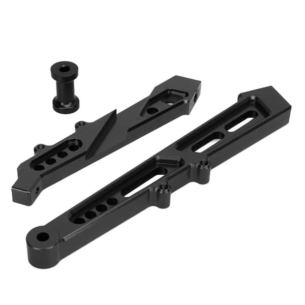 Forreste og Bageste Chassis-Stivning Professionel Aluminium Legering RC Forreste og Bageste Støtte Ramme til ARRMA 1/7 1/8 RC Bil Sort