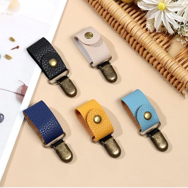 Lomme Hat Clip Cap Holder Clips til Rejse Håndtaske Hat Clips PU Læder Hat Holder til Udendørs Rejsetilbehør