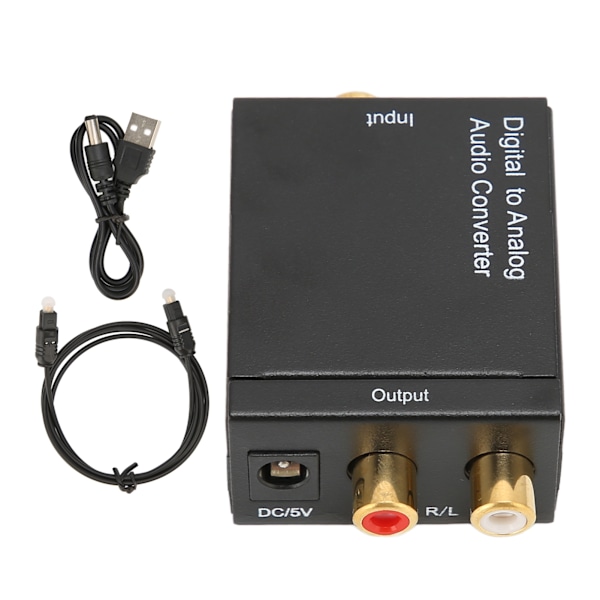 Digital till Analog Omvandlare Professionell RCA Analog till Digital Optisk Omvandlare för Hemmabio