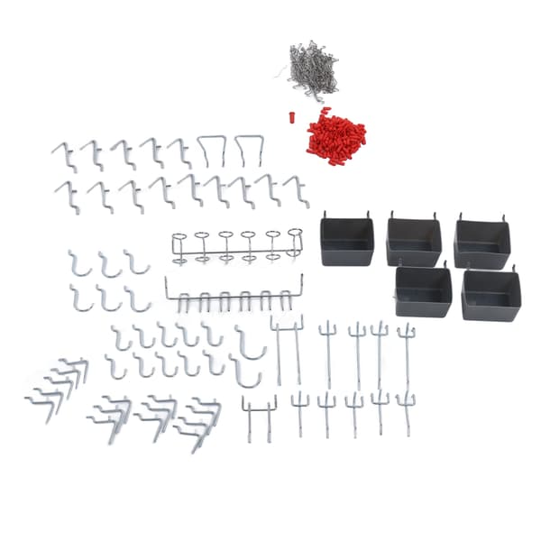 114 Delars Verktygstavla Krok Sortiment Verktygsförvaring Organizer Set Kit för Hemverkstad