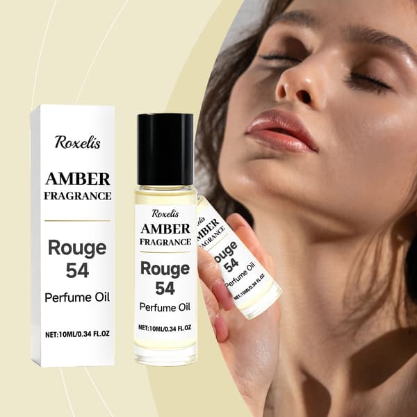 Roll-on Parfymolja – Långvarig Alkoholfri Doft – Söt, Bärnsten & Träig Doft – Lätt att Bära (10ml)