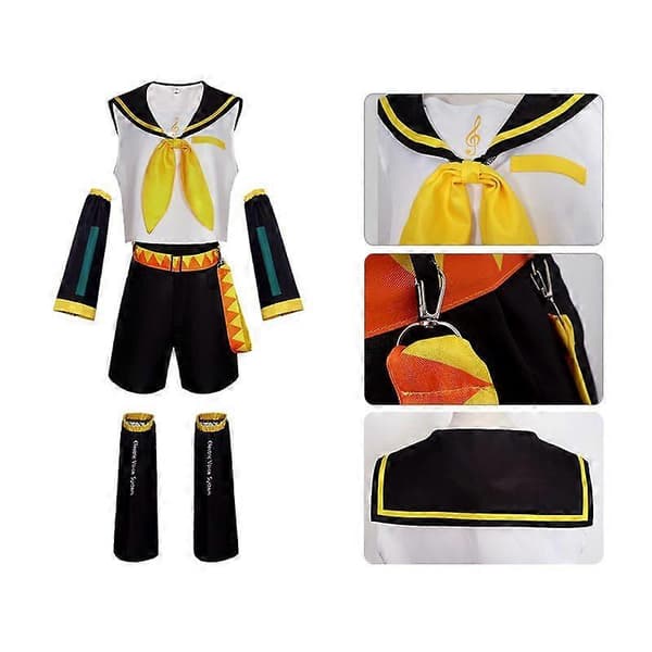 Kagamine Twins Cosplay Kostume Sæt Anime Rollespil Sød Stil Ringtone XS