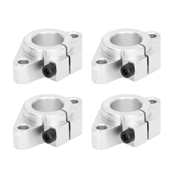 4 st Rälsstyrningsstöd Aluminiumlegering Linjär Rörelseskena Axel Fäste för Precisionsutrustning SHF20