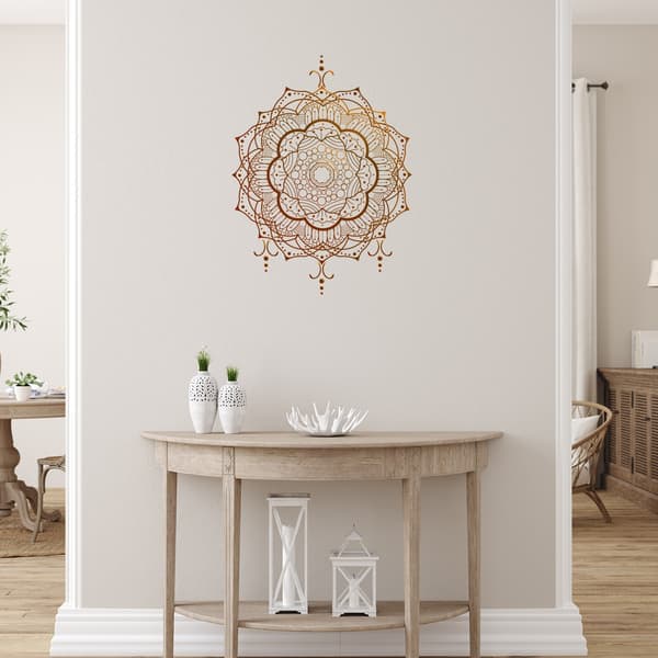 Mandala-seinätarrat Datura Buddha Irrotettava taide kodinsisustus
