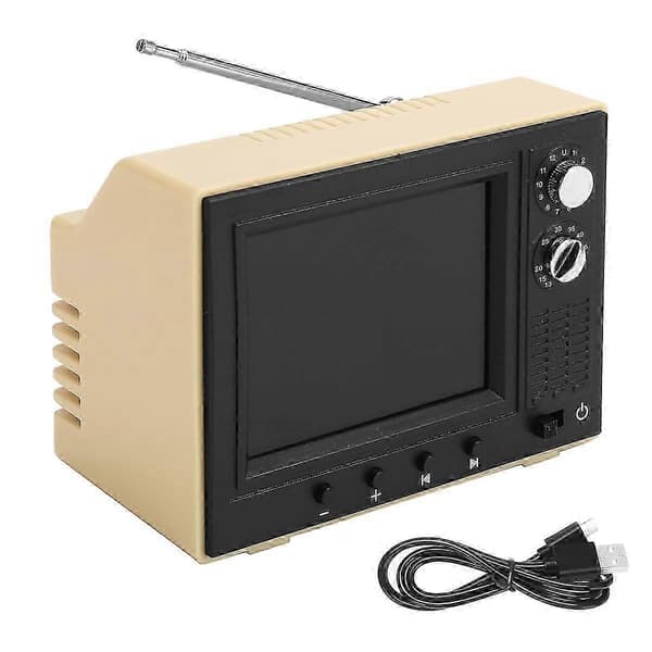 1:12 Miniature TV Spilbar Video Mini Fjernsyn Model Stue Hvidevarer Indretning Legetøj