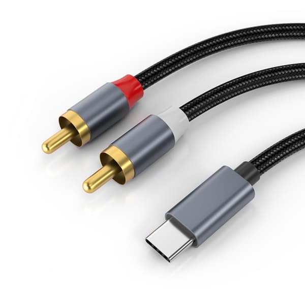 USB C till RCA-kabel, Typ C till RCA-ljudkabel, USBC-adapter