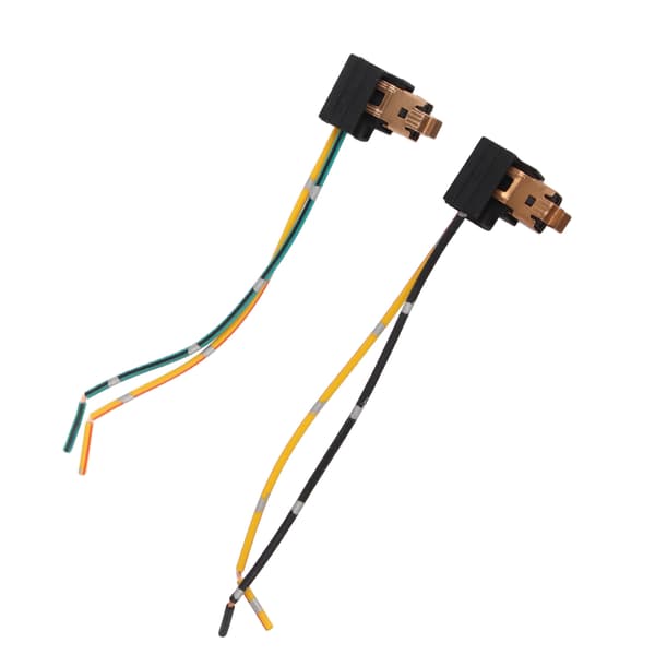 2 stk. Forlygtepære Fatning Ledningsnet Stik Adapterledning til H1 Pære