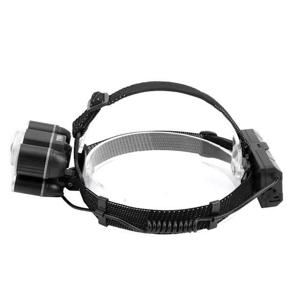 XHP50+COB LED Röd Blå 6 Ljus Zoom Elektrisk Kvantitetsdisplay Stark Belysning Pannlampa
