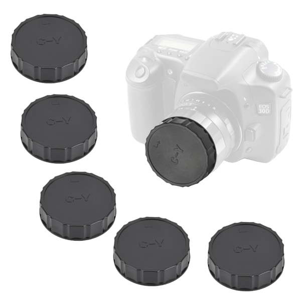 5 st Plast Bakre Skyddslock Passar för Contax för Yasica C Y-fattning SLR Kameralins