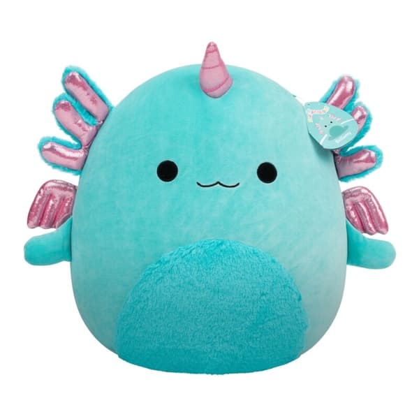 【03】Squishmallows 40cm Bellamy Axolotl Alicorn multifarvet multifärg multicolor