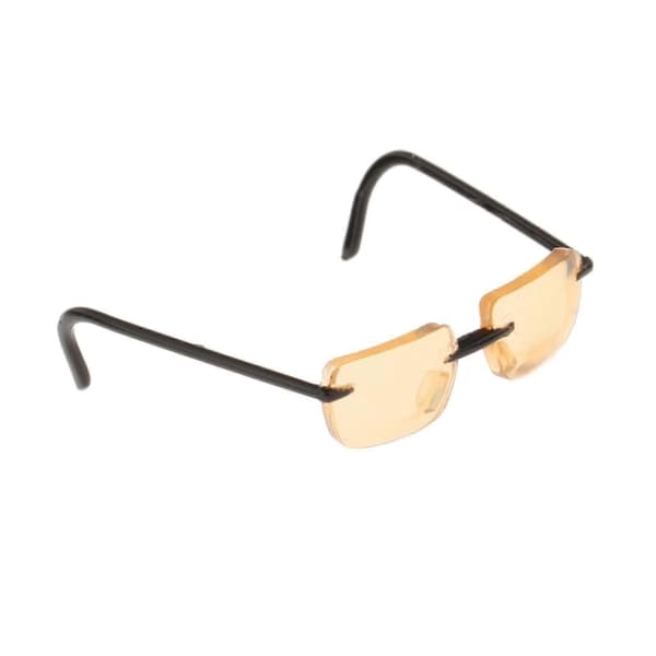 Briller i 1/6 skala af legering - Stilfuldt brille til 12-tommer actionfigurer A