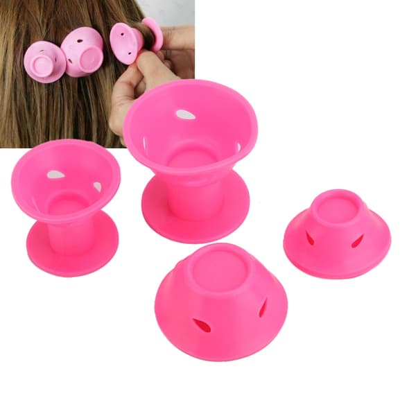 DIY Vågiga Lockar Hårrullar Stylingverktyg (30 st, Rosa)