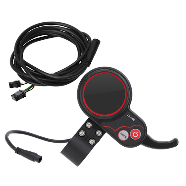 Display Tommelfingergas 2 i 1 Speedometer Manuel Kontrolpanel til Elektrisk Cykel Scooter Aftale 2 48V