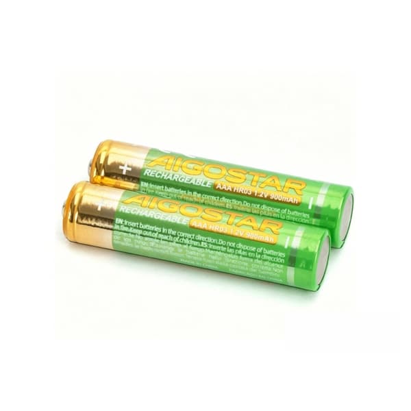 2 kpl ladattava akku HR03 (AAA) 900 mAh 1,2 V