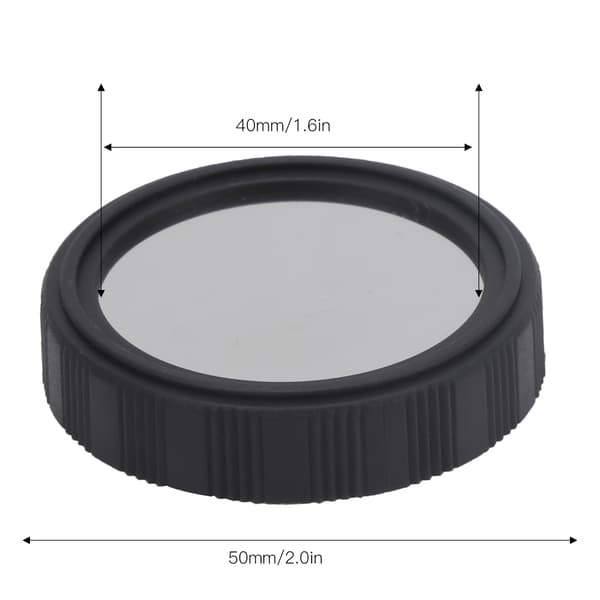 Teleskop 46,5 mm solfilterhætte Teleskopfilter 5.0 tæthedsfilmbetræk til solobservation