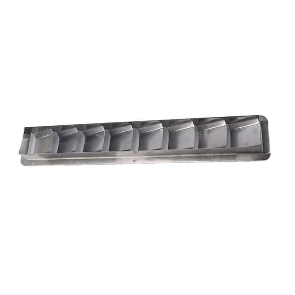 Marine Vent Grille Aflang Rustfrit Stål 8 Slots Gitterdæksel Bådskodder Blind Louvre