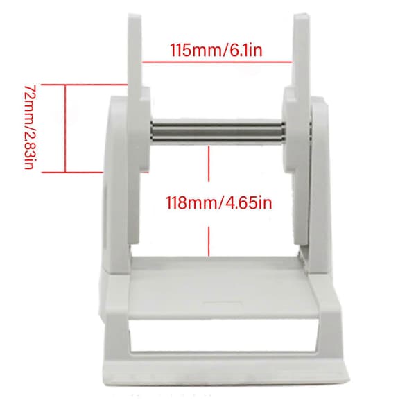 Etiketholder Termisk etiketholder til ruller og foldbare etiketter Stativ til forsendelsesetiketter Tilbehør til desktop-printer BK BK