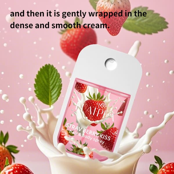 Damparfym, Strawberry Kiss hår- och kroppsdoftspray, doft
