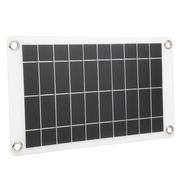 Solpanel Bærbar Oplader Plade Strømforsyning til Udendørs Mobiltelefon 31x18cm