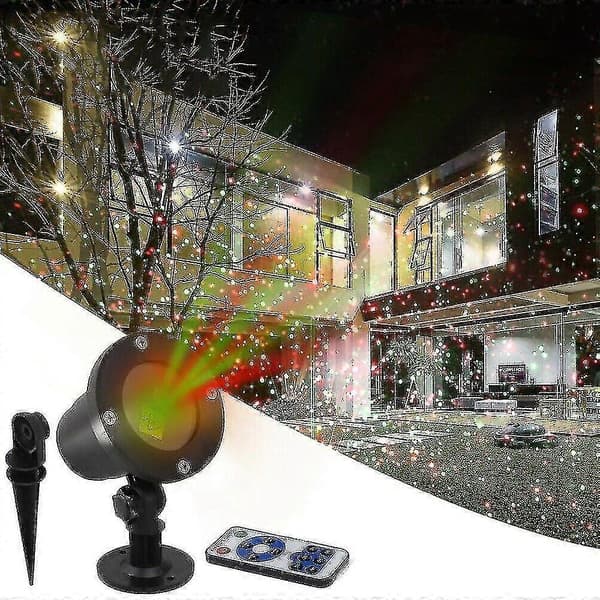 Joulu-LED-projektori ulkomaisema jouluvalo EU Plug