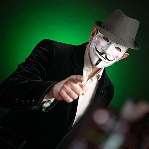 V for Vendetta -naamio Anonyymi Guy Fawkes Halloween -naamio Hakkeri