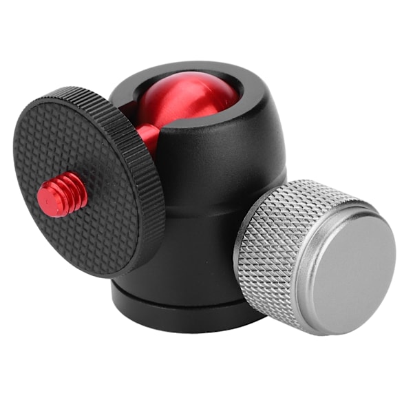 Aluminiumlegering 360° Vridbar Mini Kulled 1/4\" Skruvfäste för DSLR Kamera Stativ