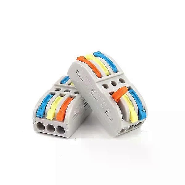 Hurtige elektriske stik Universal kompakt push-in leder SPL-splitter Ledningskabelstik Tilslutningsblok AWG28-12 SPL-42 5PCS