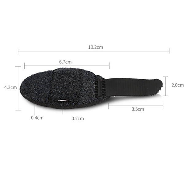 3D Andningsbart Tyg Finger Splint Finger Stabilisator Stöd Wrap Rätare