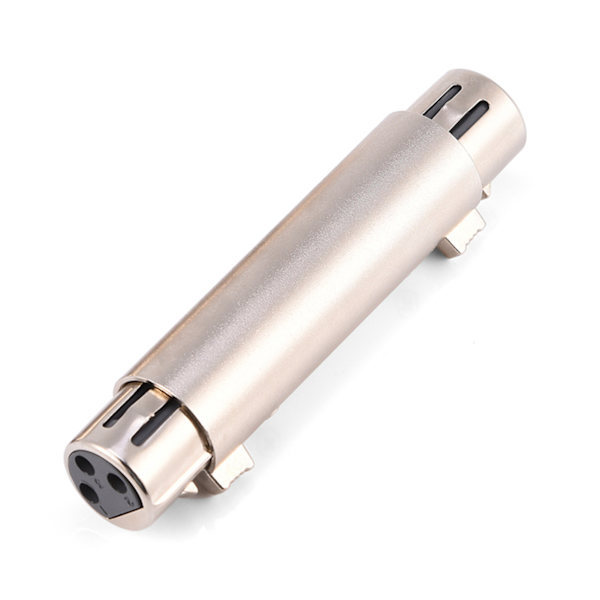 2 stk. 3-Pin XLR hun til hun Audio Mikrofon Mic Adapter Connector
