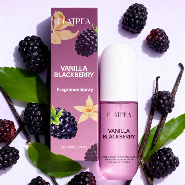 Dameparfume, vanilje brombær hår- og kropsduftspray, duft