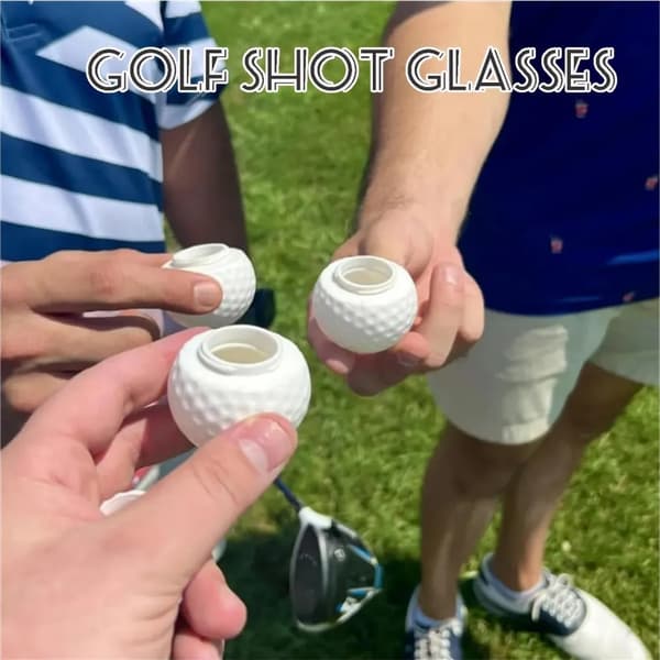 Golfpallon muotoinen shottilasi (3 kpl)