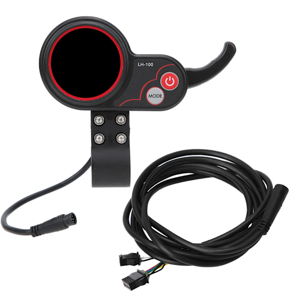 Display Tommelfingergas 2 i 1 Speedometer Manuel Kontrolpanel til Elektrisk Cykel Scooter Aftale 2 48V