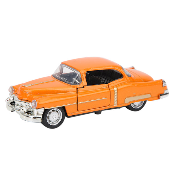 1:36 Barn Legering Simulering Bilmodell Klassiskt Ljud Ljus Barn PullBack Billeksak Present (Orange)