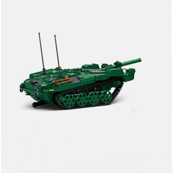 【03】Militærmodel WWII Svensk Strv 103 Hovedkampvogn Samlerobjekt Byggeklodser Mursten Legetøj