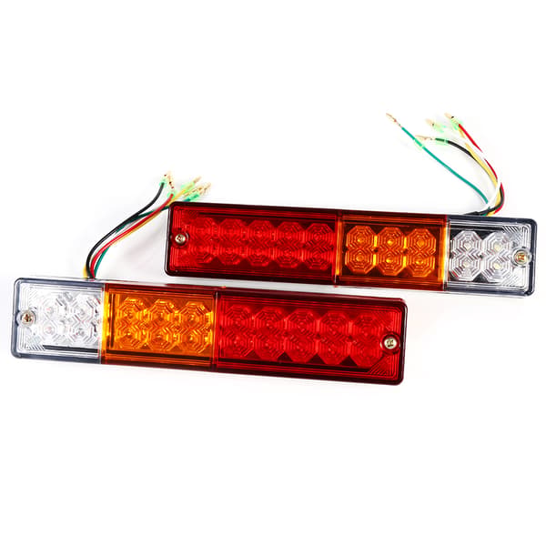 2 stk. LED Baglygter Baklys Blinklys Ute Lastbil Trailer Campingvogn Indikator 24V
