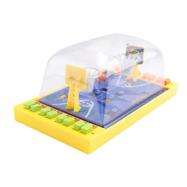 Minibasketbordspel Schackbräde Vingerbasketbalmachine Desktop Katapult Interactieve Vinger yellow