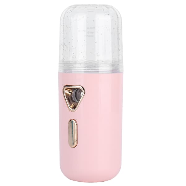 30ml Mini Ansiktsfuktare Bärbar Nano Atomisering USB Laddning Ansiktsmist Sprayer Rosa