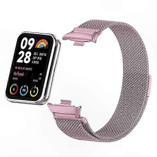 Magnetisk Milanese Loop-rem i rustfrit stål med stik til smart aktivitetsmåler Multicolor Style K