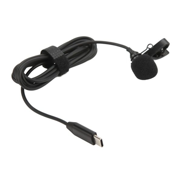 Typ C Lavalier Mikrofon Hifi Ljud Brusreducerande Clip On Slagmygga Rundstrålande Mikrofon för Insta360 ONE X2